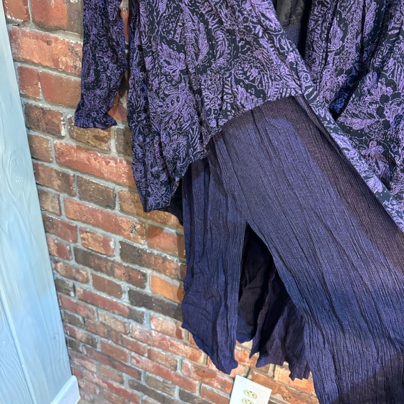 Componix womens vintage boho hippie witchy whimisigoth duster cardigan purple S - Picture 2 of 5